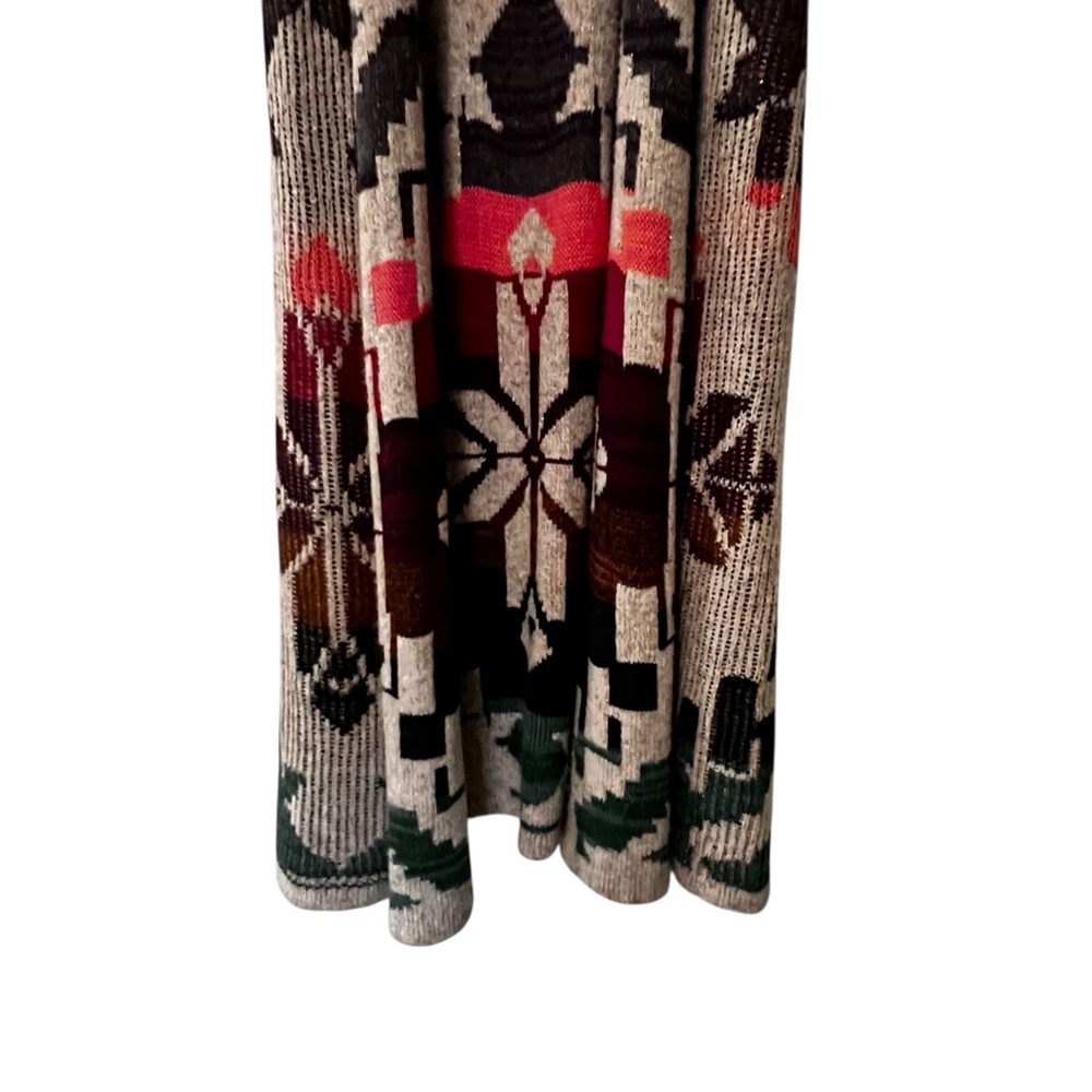 Anthropologie Cecilia Prado Open Front Long Sweater Vest Cardigan M Boho knit - Picture 8 of 16